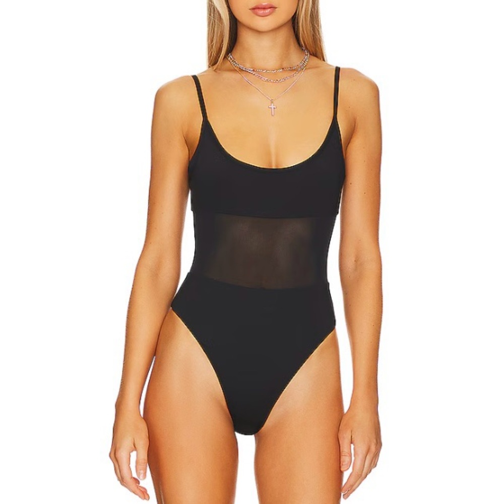 WeWoreWhat Mesh Scoop One Piece